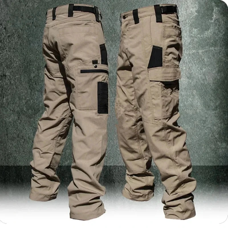 Men's Multi Pocket Zip Fly Casual Cargo Pants