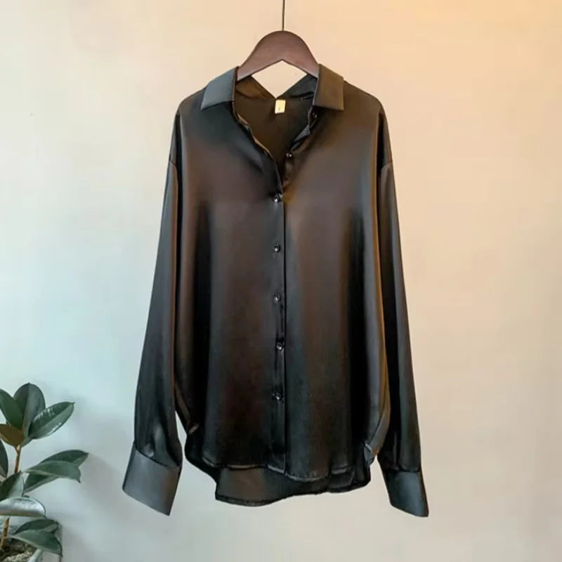 Women's Collared Long Sleeve Shirt