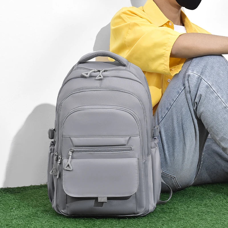 Multi-Layer Commuter Backpack with Front Pockets and Twin Shoulder Straps