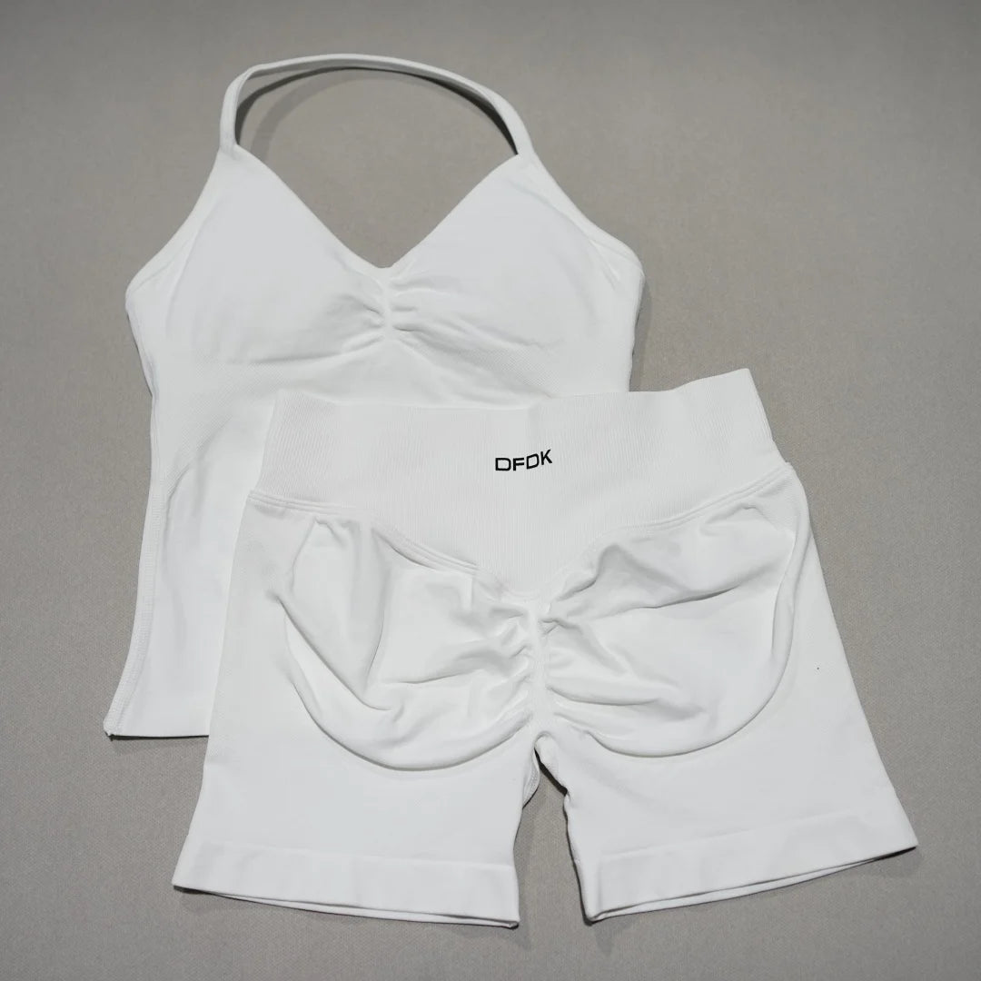 Women's Tank And Shorts Yoga Set For Workout Outfits