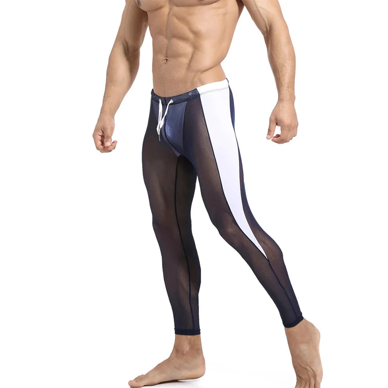 Men's Fitted Training Leggings for Gym and Running
