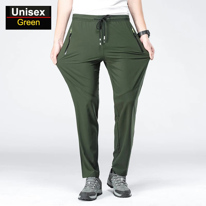 Unisex Drawstring Quick Dry Hiking Pants for Outdoor Wear