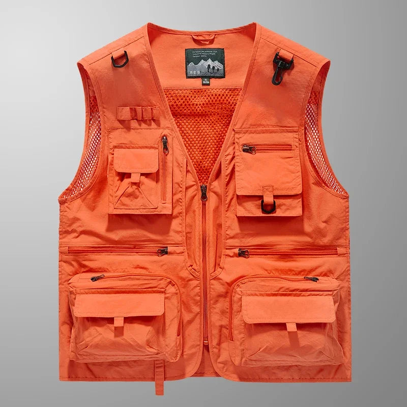 Men's Multi-Pocket Mesh Outdoor Vest