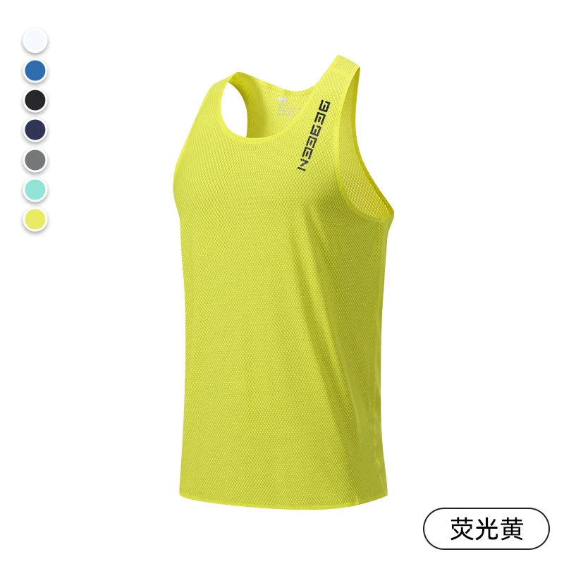 Sleeveless Crew Neck Racerback Running Training Tank Top