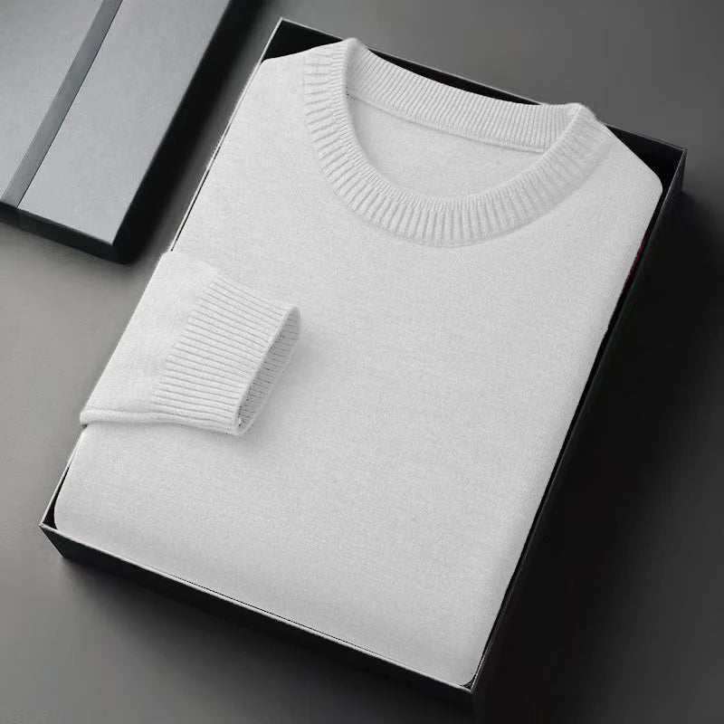 Men's Crew Neck Long Sleeve Knit Sweater