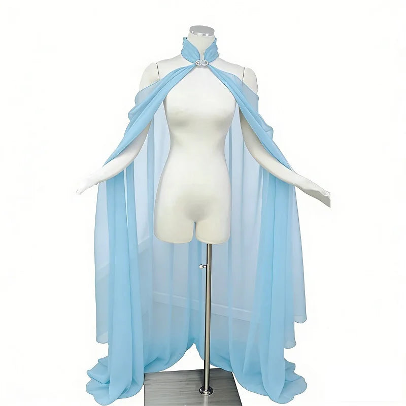 Long Hooded Velvet Cape for Layering over Outfits