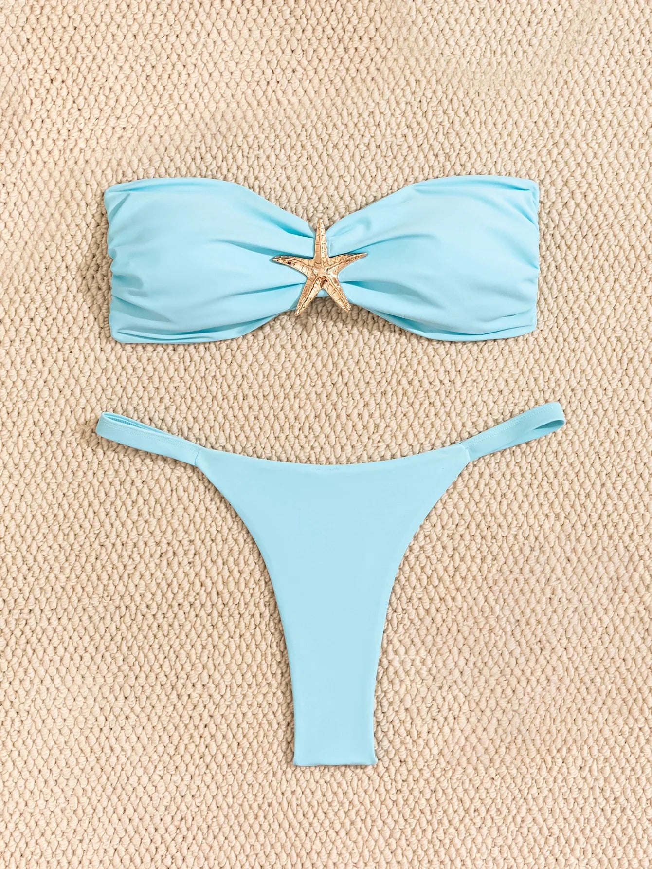Starfish Detail Bandeau Bikini