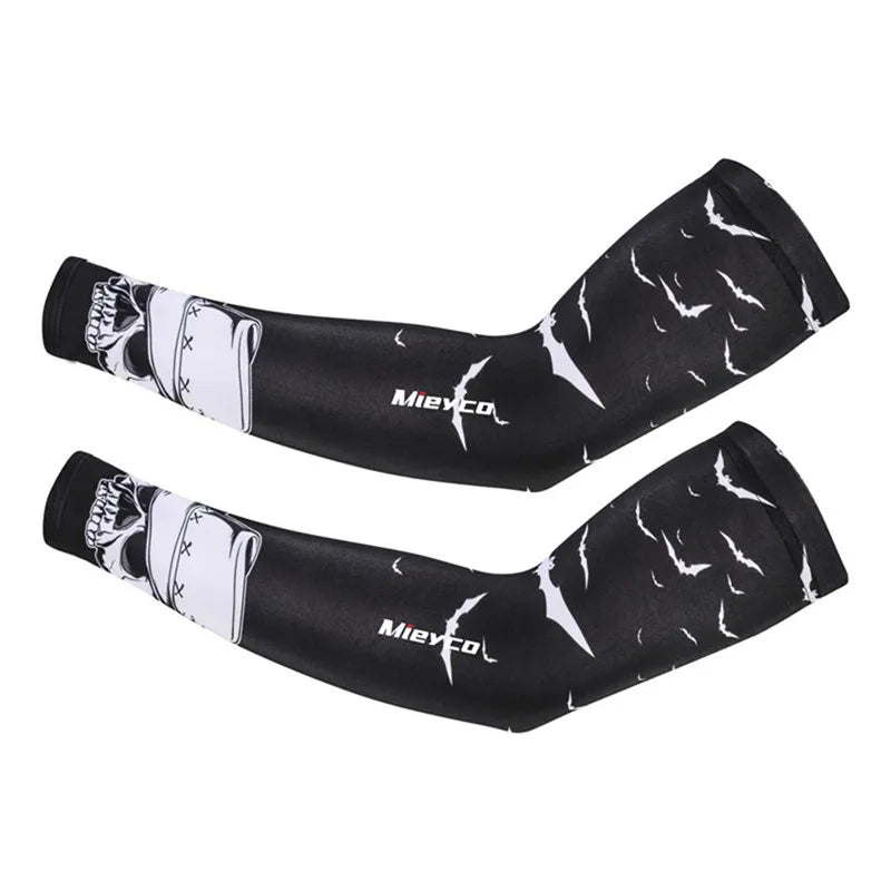 Icy Silk Sun Protection Arm Sleeves Cooling Breathable Outdoor Cycling Fishing Sports Sleeves