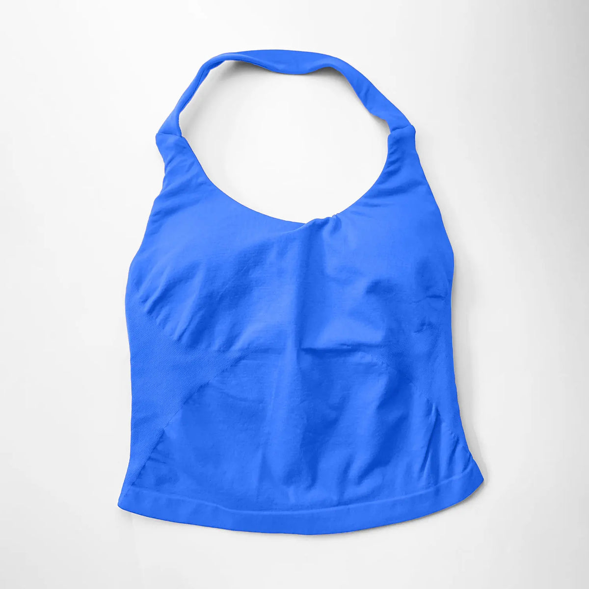 Women's Halter Neck Longline Fitted Tank Top For Workout Outfits