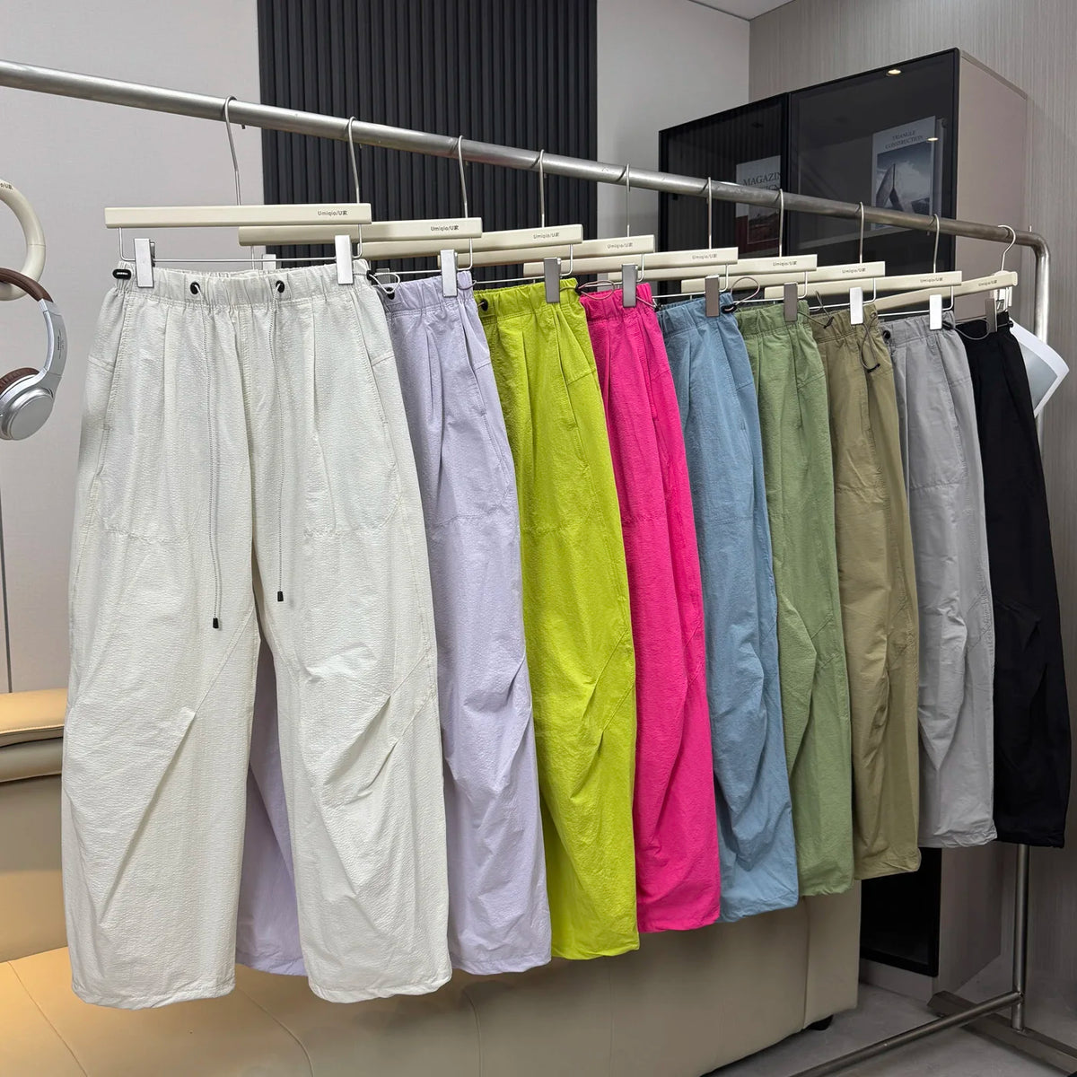 Men's Elastic Waist Loose Fit Casual Pants For Everyday Wear