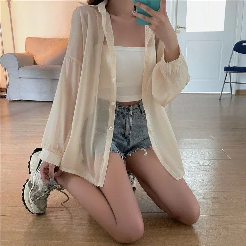 Women's Collared Long Sleeve Shirt