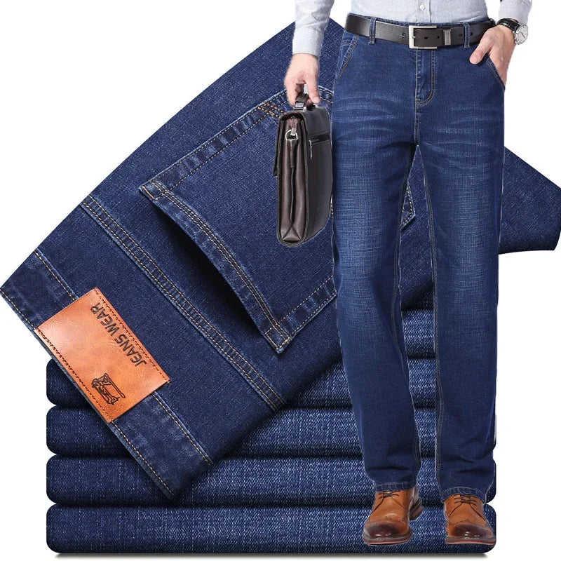 Men's Straight Leg Denim Jeans for Casual Everyday Wear