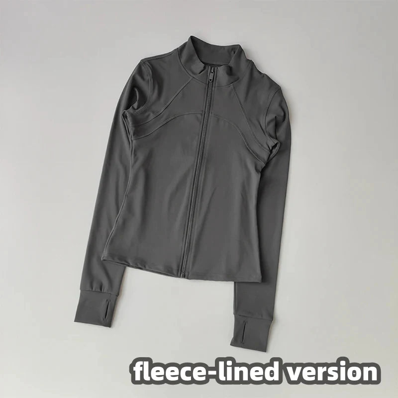 Women's Zip-Front Long Sleeve Yoga Jacket