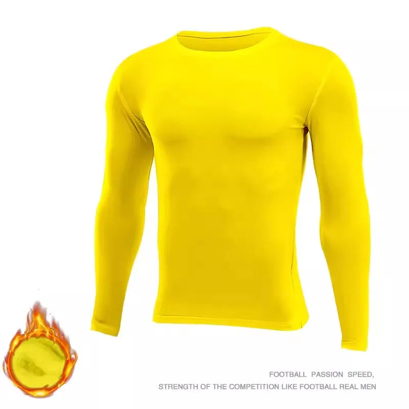 Fitted Crew Neck Long Sleeve Compression T Shirt