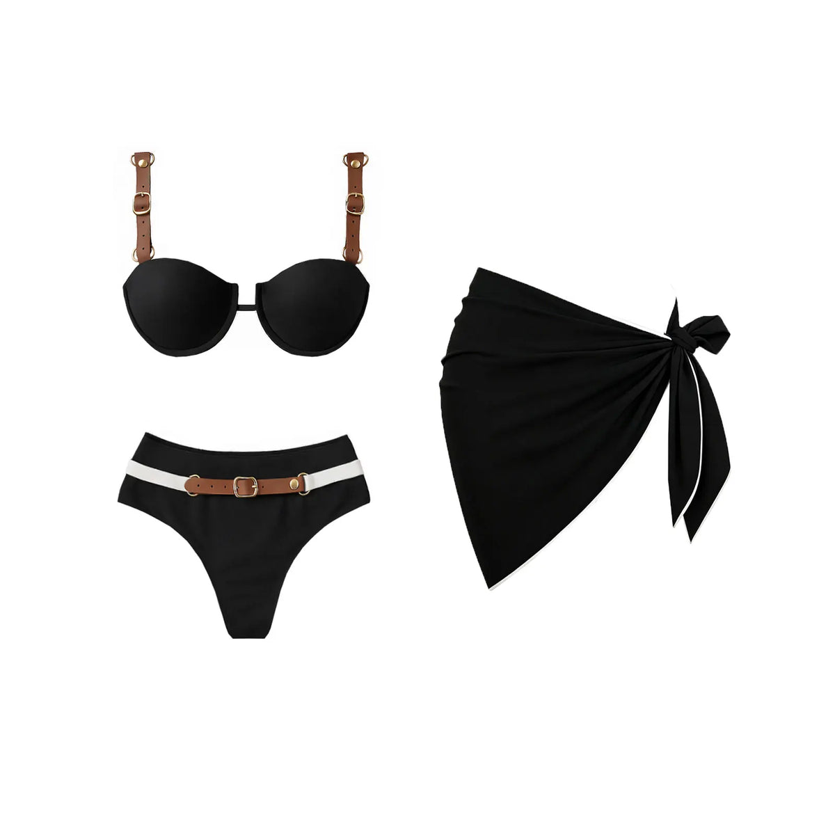 Printed Thong Bikini