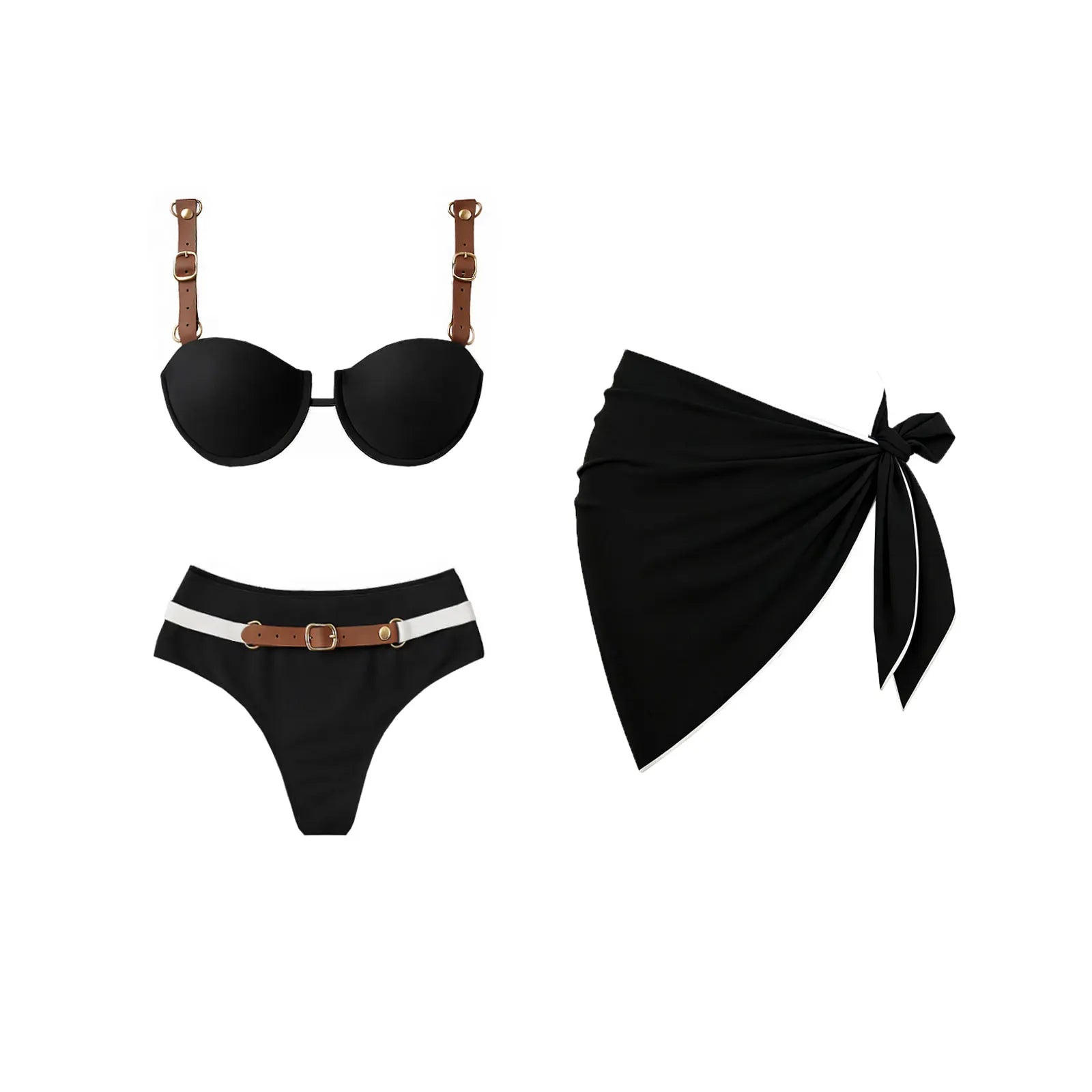 Printed Thong Bikini