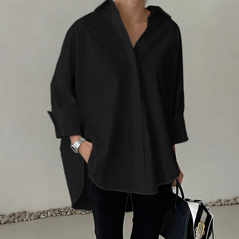 Women's Collared Long Sleeve Shirt