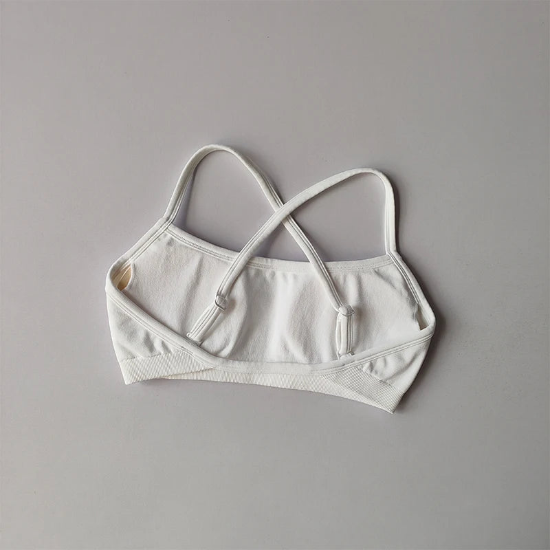 Women's Strappy Sports Bra with Separate Shorts Options