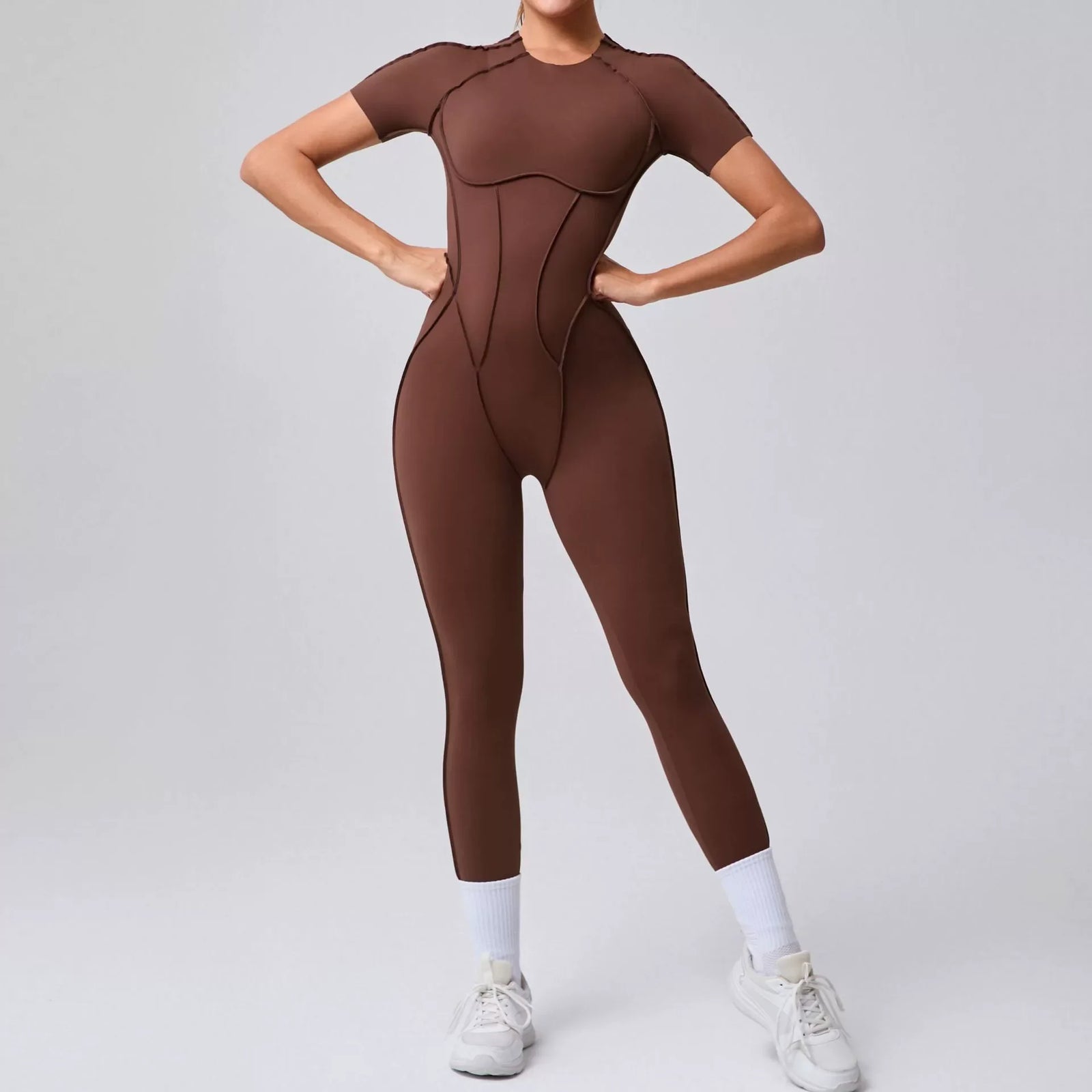 Women's Contour Seam Workout One Piece in Romper and Jumpsuit Styles