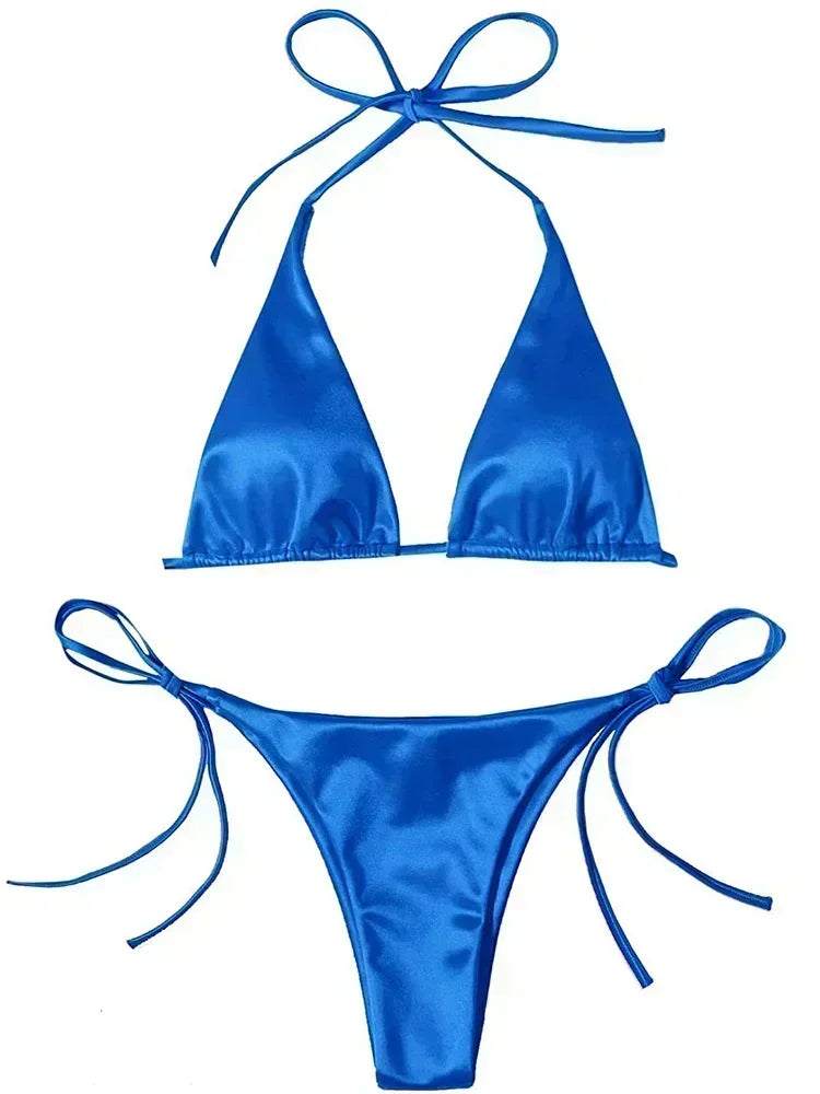 Shiny Halter Bikini