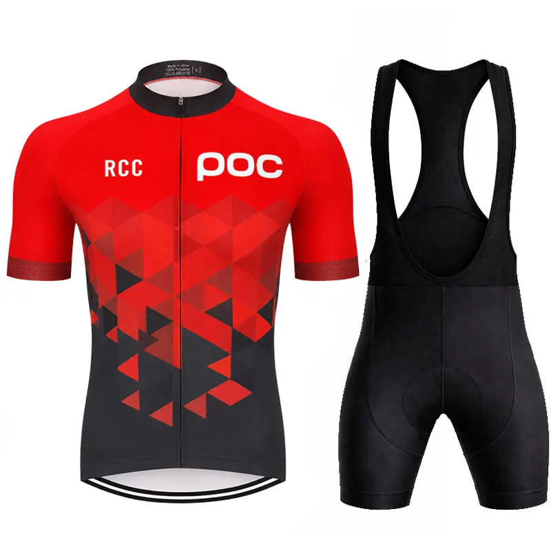 Men's Short Sleeve Cycling Jersey Set for Summer Road Bike Riding
