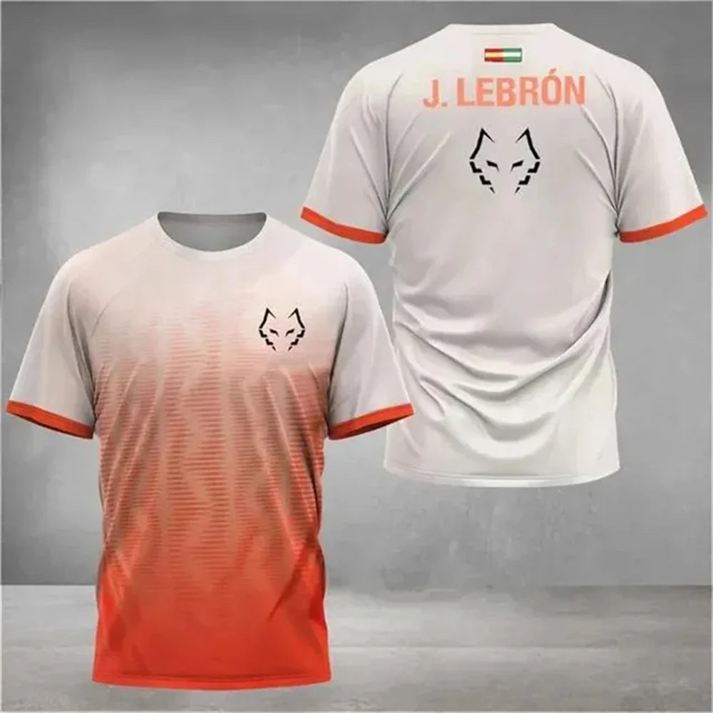 Gradient Court Sports Short Sleeve Jersey For Sports Outfits