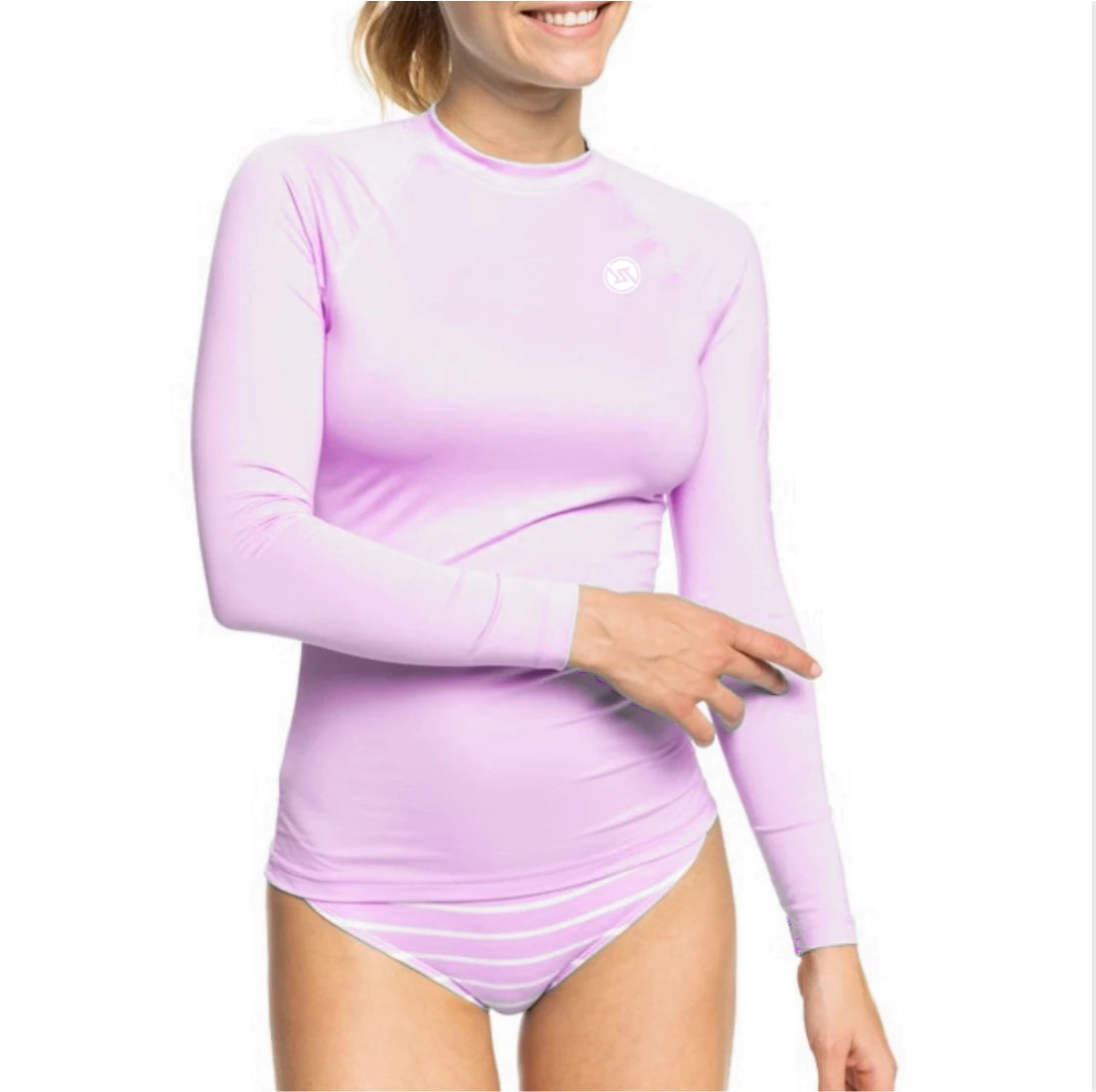 Women's Long Sleeve Rash Guard and Swim Shorts Style Options