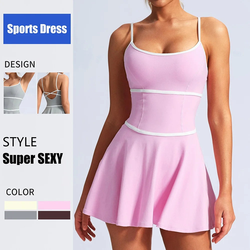 Women's Sleeveless A-Line Tennis Dress