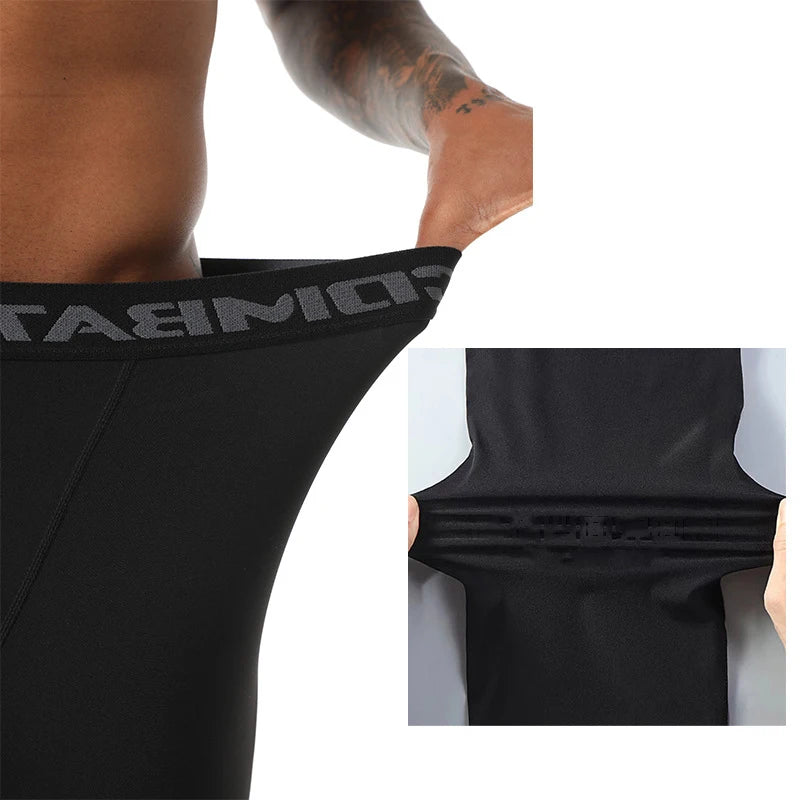 Men's Fitted Training Leggings for Gym and Running