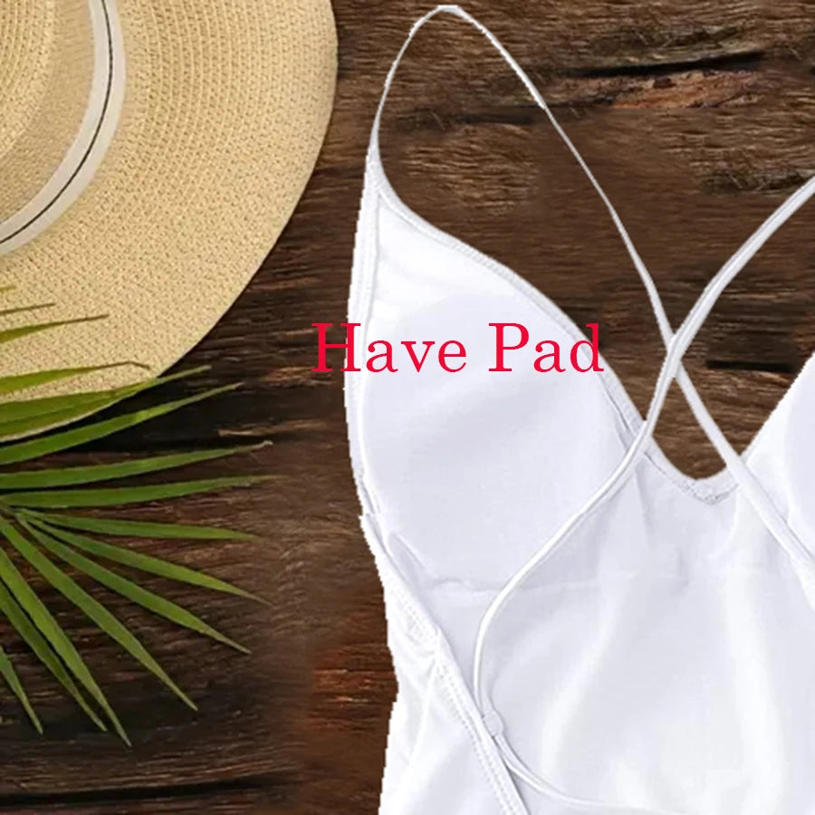 Plus Size Solid One-Piece Swimsuit