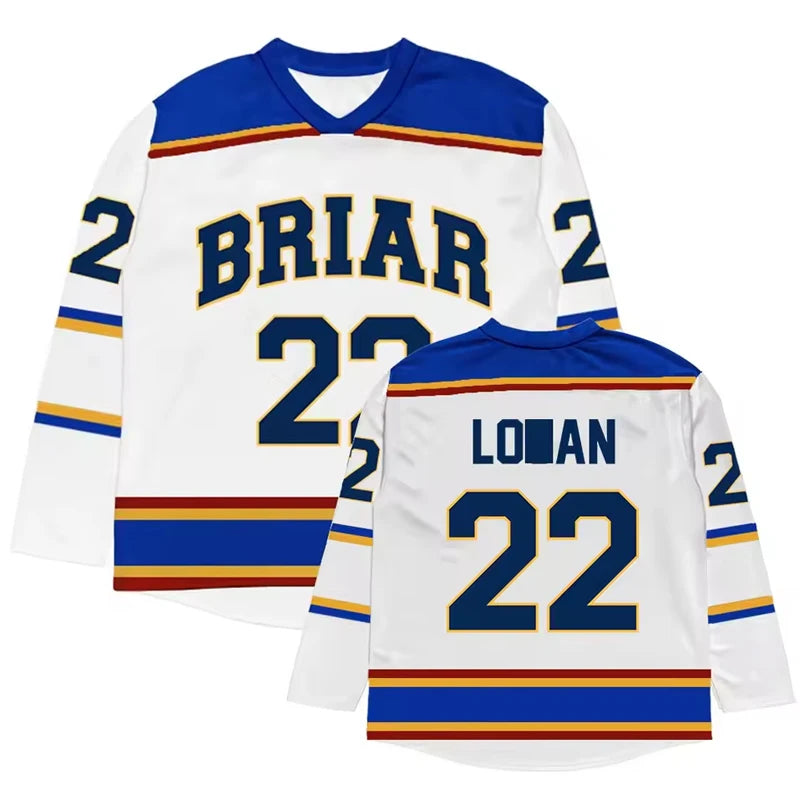 Briar University Number Graphic Long Sleeve Jersey For Sports Outfits