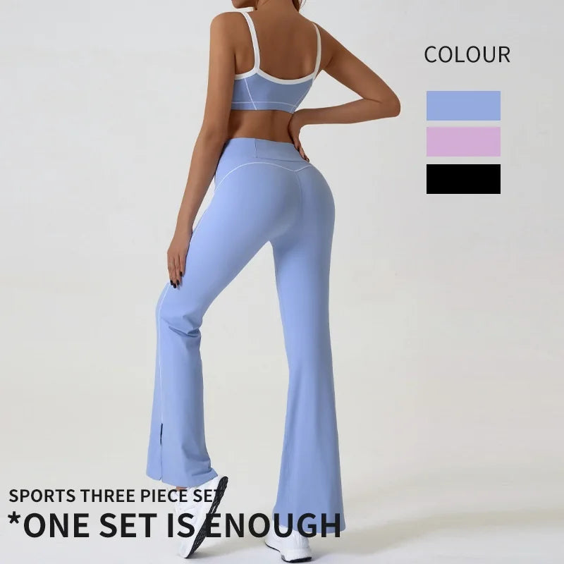Women's Crop Top and Bottoms Workout Set