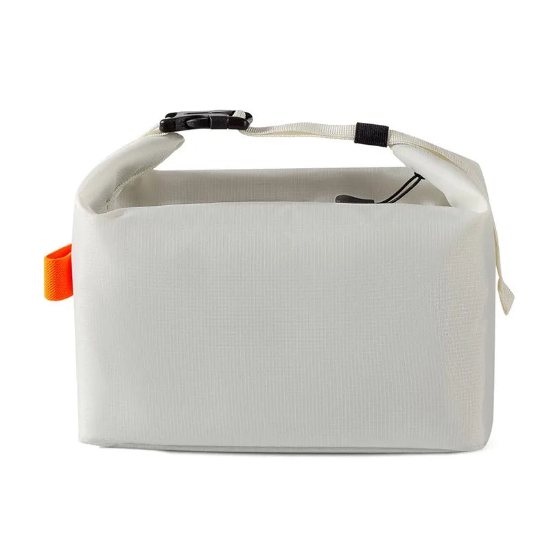 Solid Zippered Lunch Tote Bag with Adjustable Carry Handle