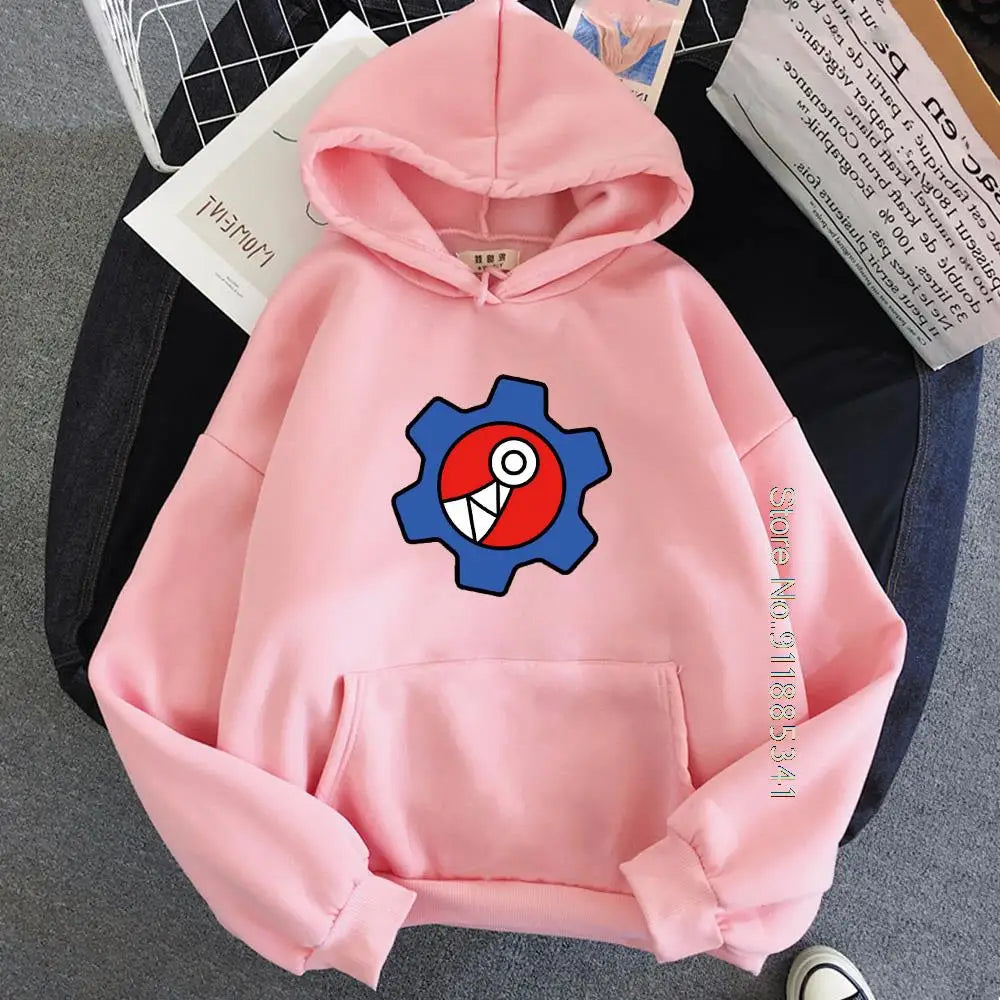 Yellow Graphic Long-Sleeve Pullover Hoodie