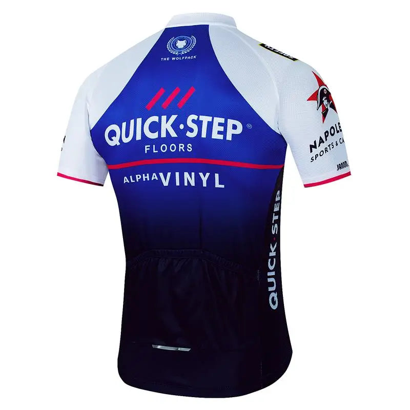 Short Sleeve Zip-Front Cycling Jersey with Pockets for Spring and Summer