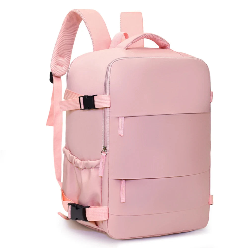 Short Trip Travel Backpack with Rectangular Shape and Laptop Compartment Design