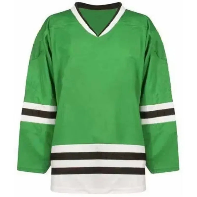 Plain Striped Hockey Practice Long Sleeve Jersey For Sports Outfits