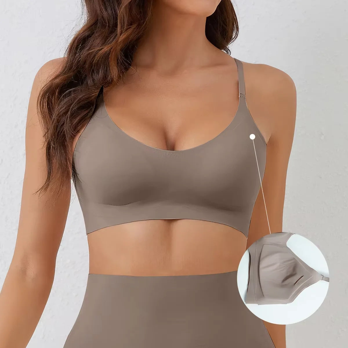 Women's Thin Strap V Neck Everyday Bra