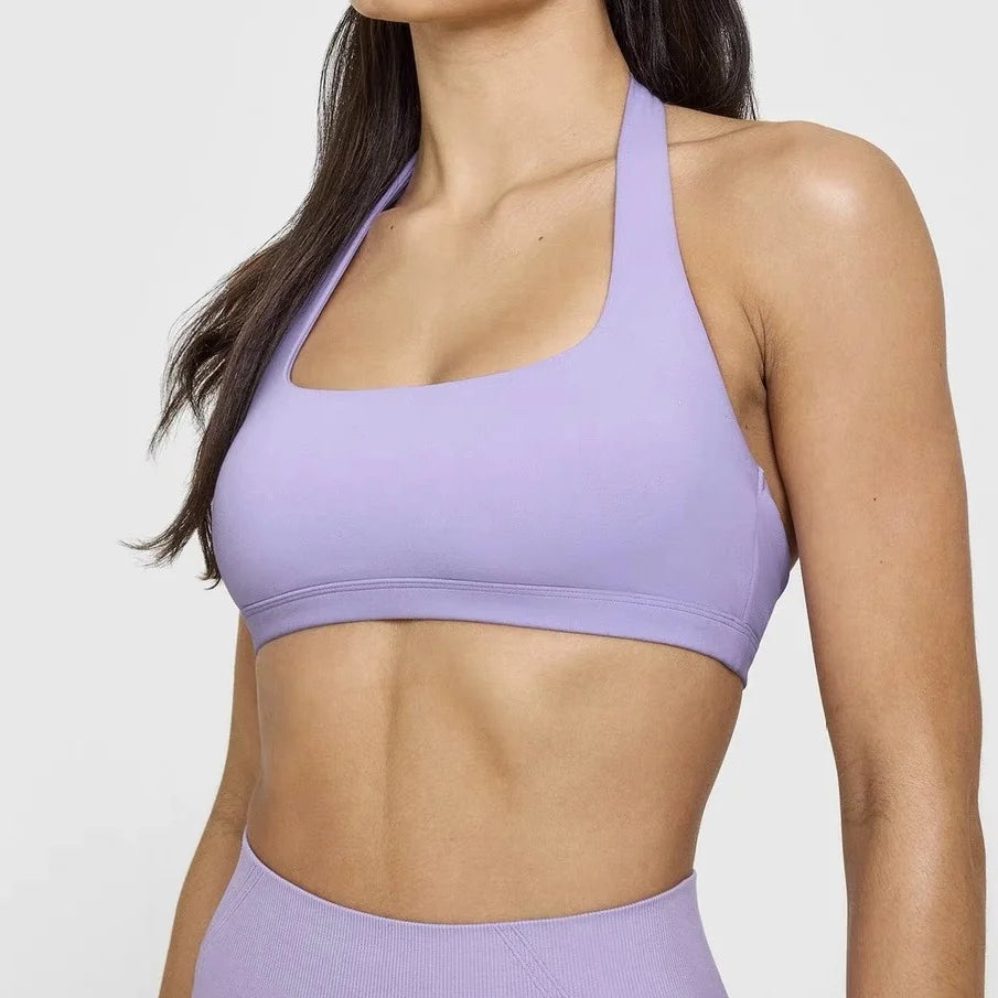 Women's Scoop Neck Halter Sports Bra