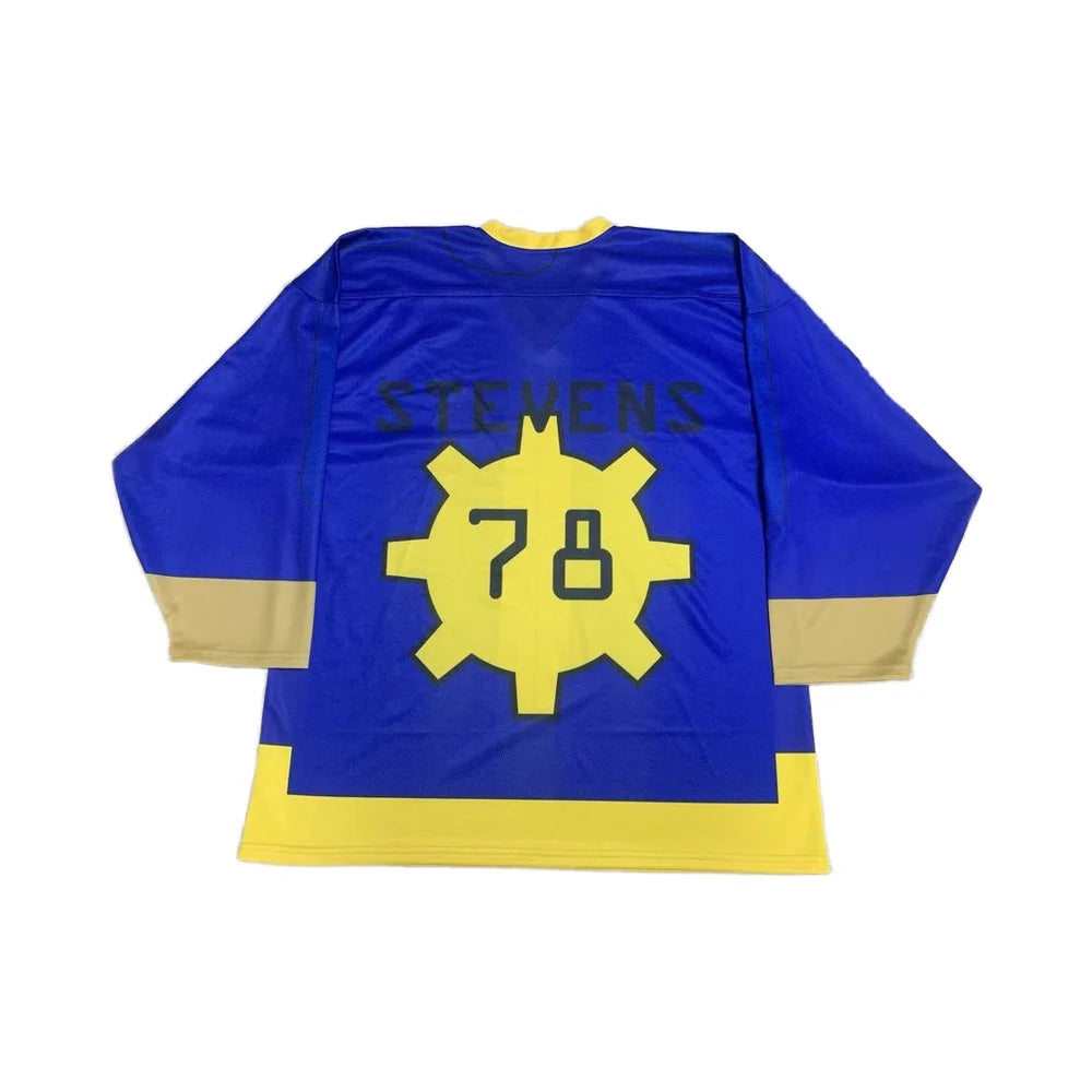 Black Gold Hockey Graphic Long Sleeve Jersey For Sports Outfits