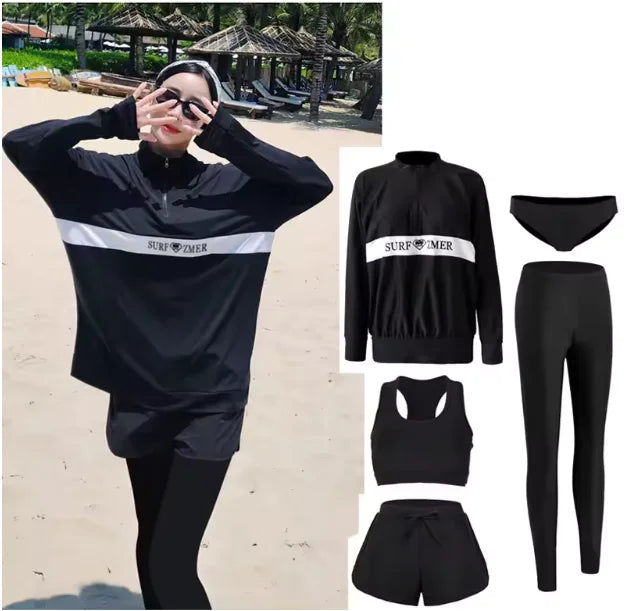 Family Long Sleeve Rash Guard Swimwear Selection