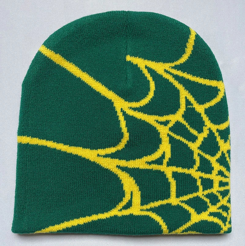 Letter Pattern Knit Beanie with Colorful Graphic Design