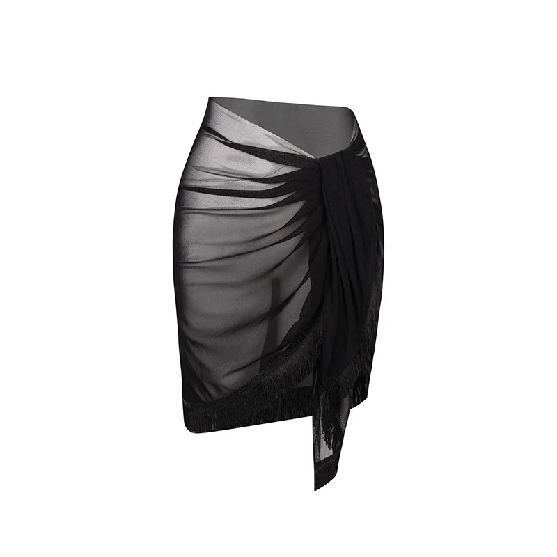 Women's Halterneck Latin Dance Top and Skirt with Separate Outfit Options
