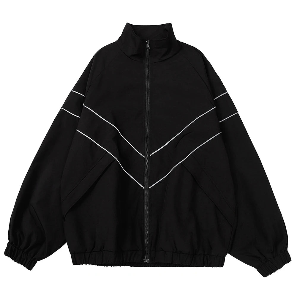 Color Block Long Sleeve Casual Streetwear Racing Style Jacket