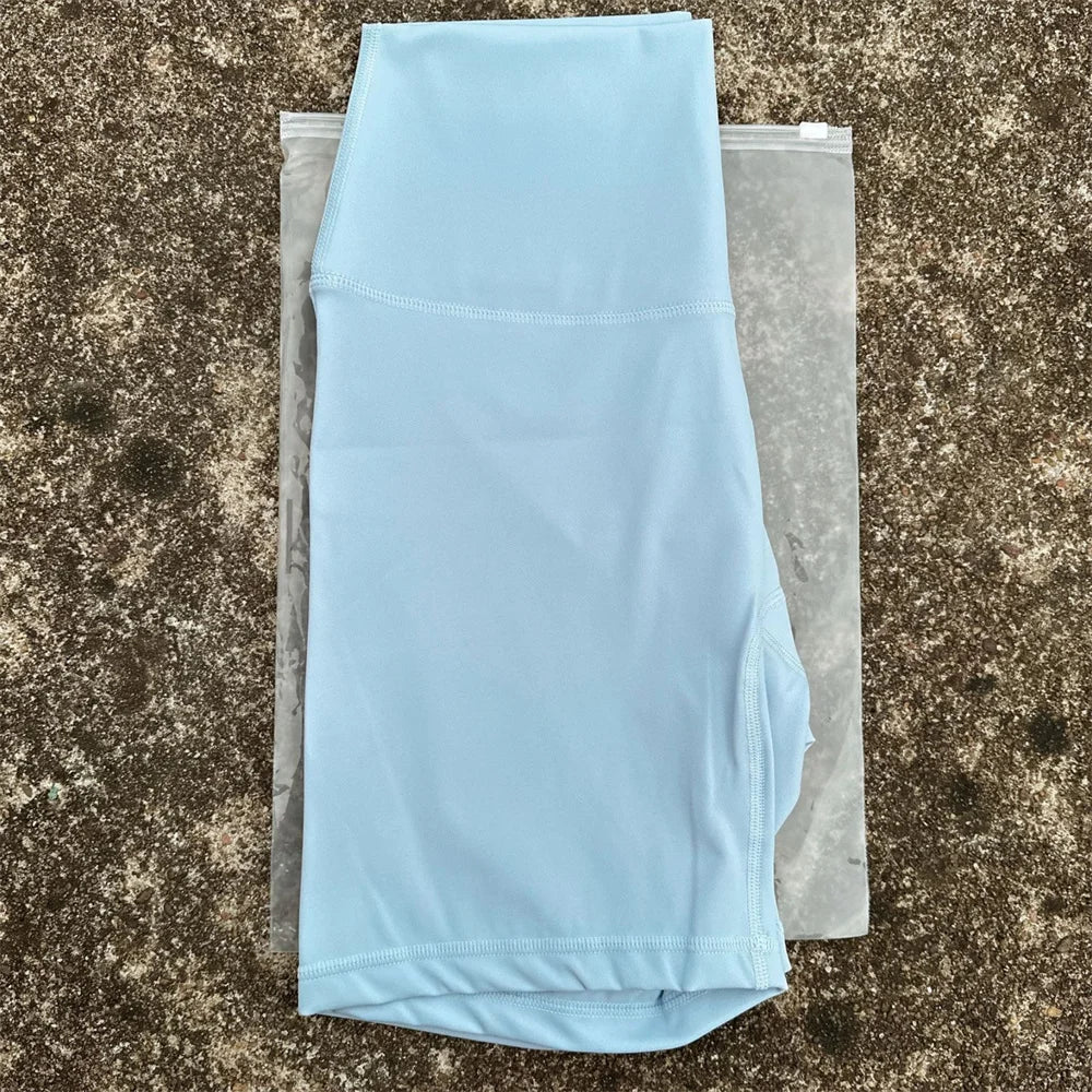 Women's High Waist Nylon Blend Shorts for Yoga and Training