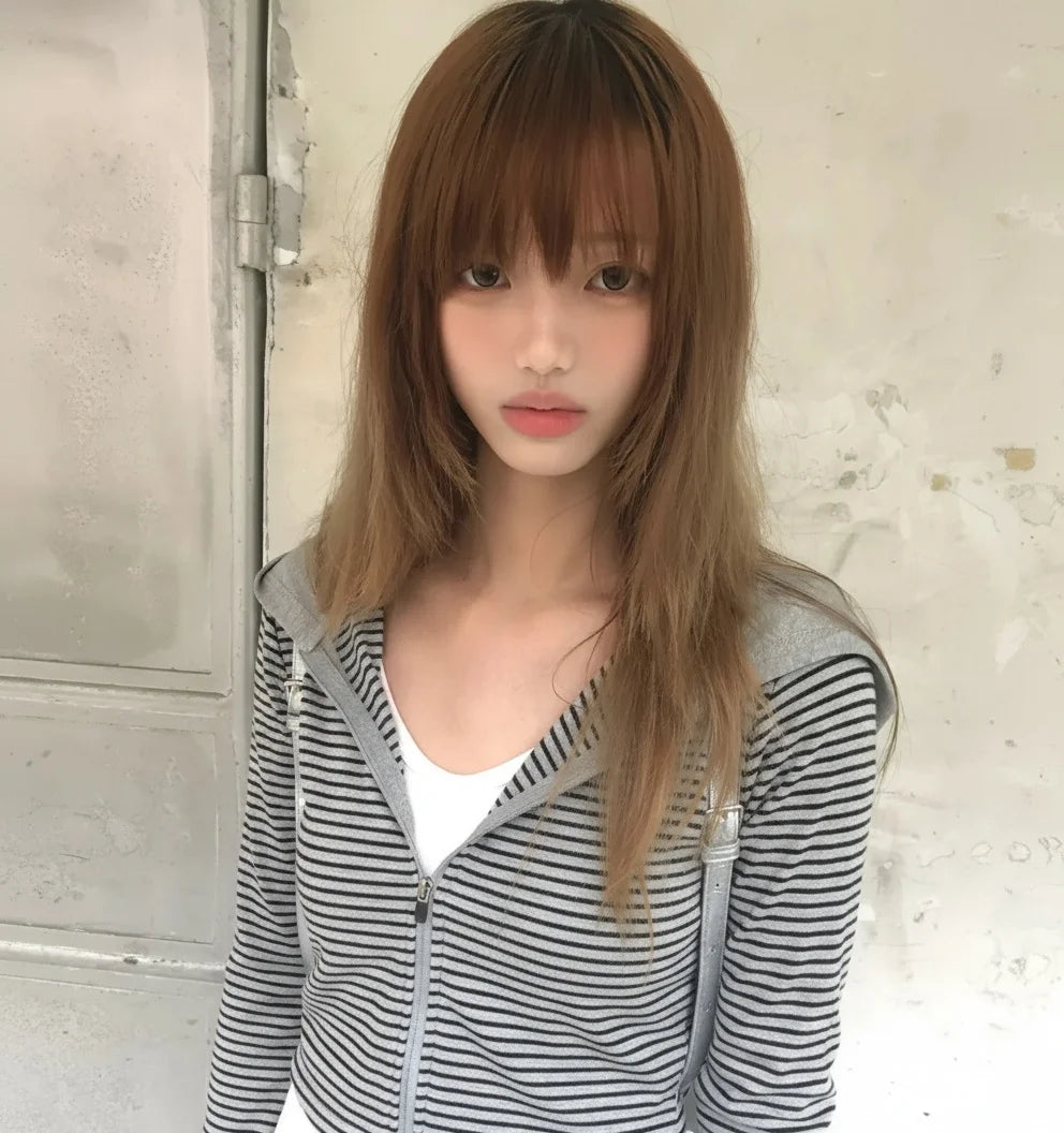 Striped Long Sleeve Full Zip Casual Hoodie for Layering
