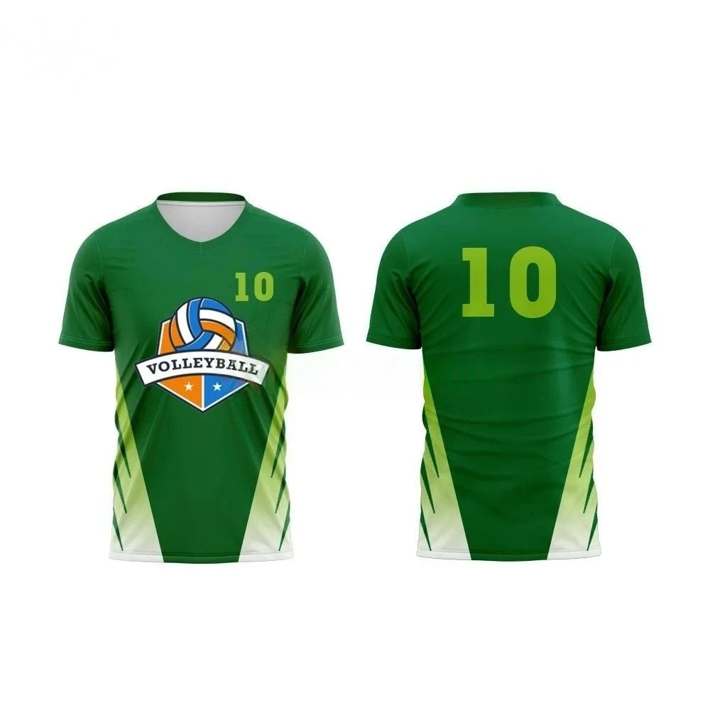 Volleyball Graphic Short Sleeve Crew Neck Sports T Shirt