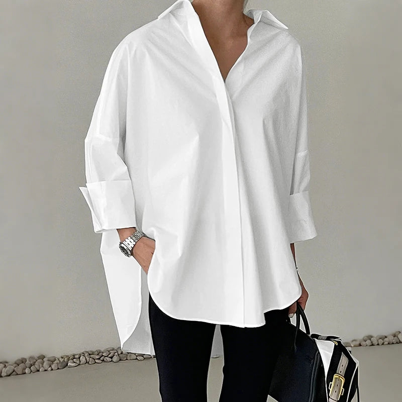 Women's Collared Long Sleeve Shirt