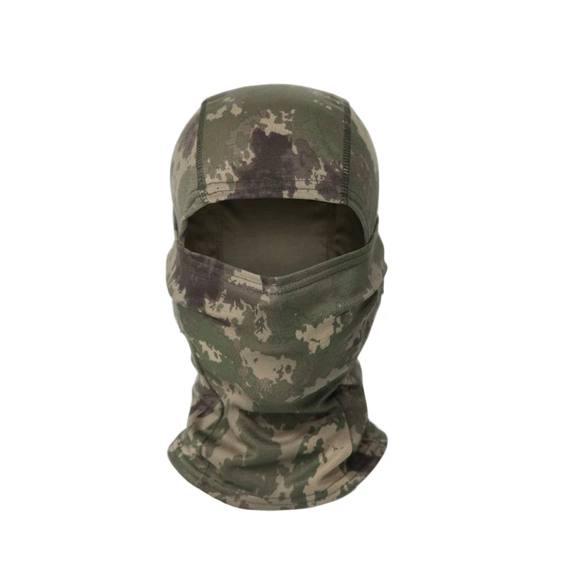 Full Face Balaclava Hood with Solid and Camouflage Options