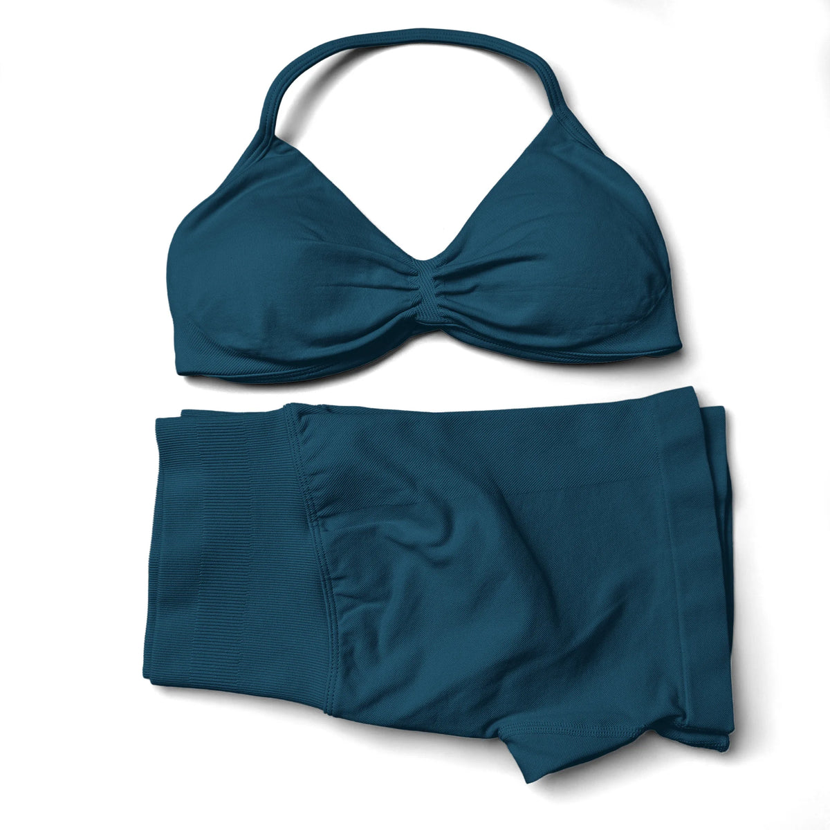 Women's Halter Bra And Shorts Yoga Set For Workout Outfits